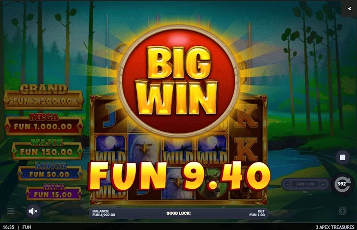 3 Apex Treasures - Bua mór sa Hold & Win