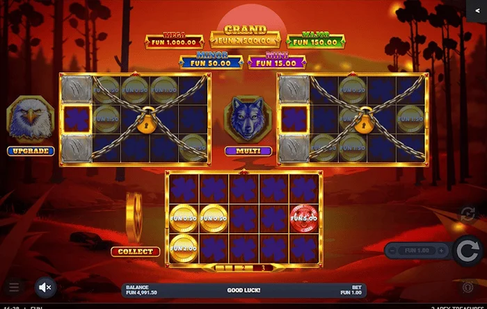 3 Apex Treasures - Ag spreagadh an Hold & Win le bord mac tíre